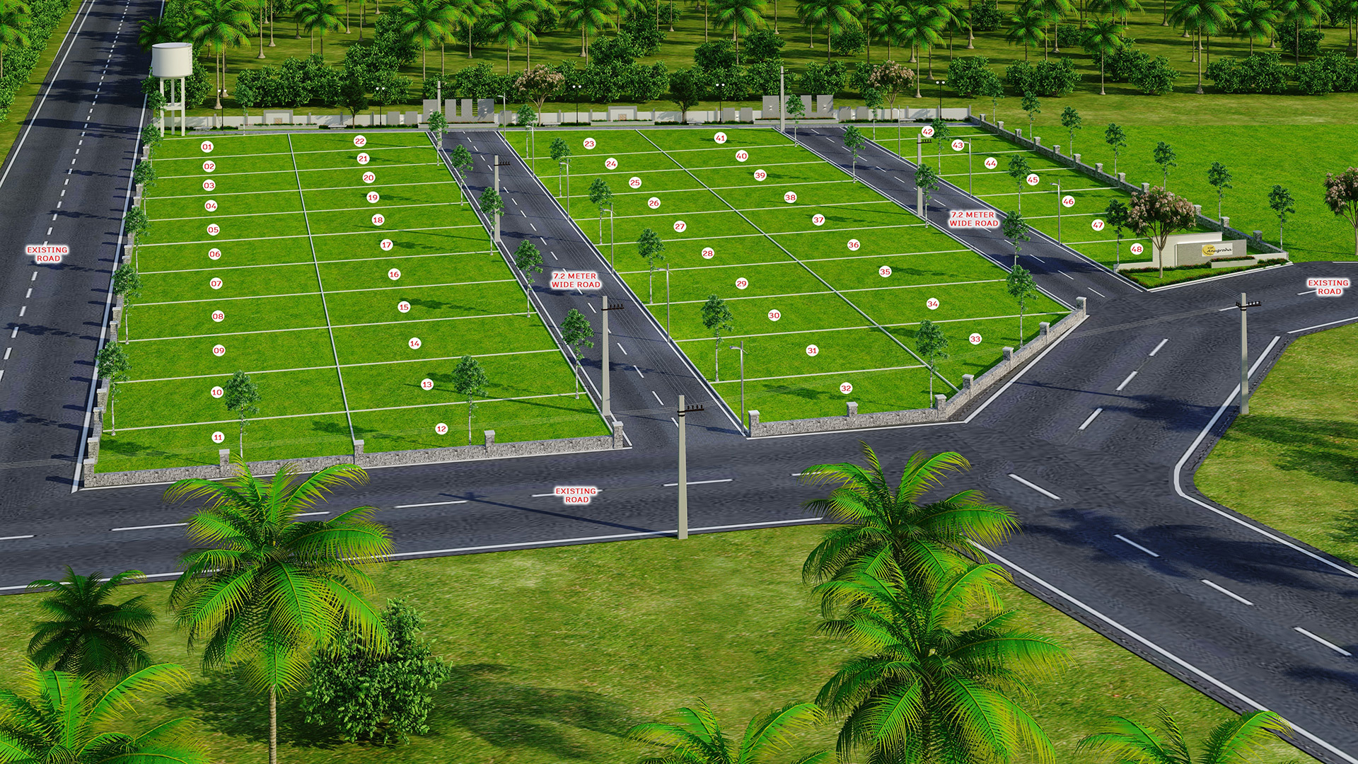 Real estate land plot